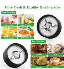 Load image into Gallery viewer, SOLD (Household) Blender and Grinder for Shakes and Smoothies/850W/Portable/Countertop/6-Edge Blade/To Go Cup/Juices/Ice/Food Prep