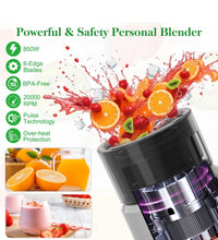 Load image into Gallery viewer, SOLD (Household) Blender and Grinder for Shakes and Smoothies/850W/Portable/Countertop/6-Edge Blade/To Go Cup/Juices/Ice/Food Prep