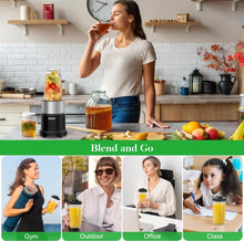 Load image into Gallery viewer, SOLD (Household) Blender and Grinder for Shakes and Smoothies/850W/Portable/Countertop/6-Edge Blade/To Go Cup/Juices/Ice/Food Prep