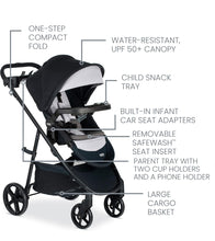 Load image into Gallery viewer, SOLD (Children) Britax Willow Brook S+ Baby Travel System/Infant Car Seat and Stroller Combo with Alpine Base/ClickTight Technology/SafeWash Insert and Cover/Glacier Onyx