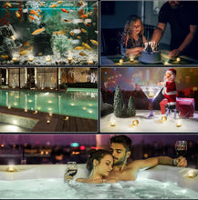 Load image into Gallery viewer, (Lawn & Garden) Mini Submersible LED Tea Lights/Waterproof Flameless Warm White LED Lights/Battery Powered/20pcs Without Remote