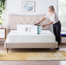 Load image into Gallery viewer, (Bedding) The Best Foam 2 Inch Mattress Topper/Cooling Gel Swirl Visco Memory Foam for Soothing Support/CertiPUR-US Certified/Queen Mattress Pad (Coverless)