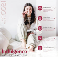 Load image into Gallery viewer, (Bedding) Mayfair Linen 5-Star Hotel Quality 1200 Thread Count 100% Supima Cotton Sheets for Queen Size Bed/4 Pc/Sateen Weave with Elasticized Deep Pocket