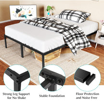 Load image into Gallery viewer, SOLD (Bedding) NEWBULIG Full Bed Frame-Heavy Duty Metal Platform Bed Frame with Storage Space Under Frame/Sturdy Steel Slat Support/No Box Spring Needed/14inch High