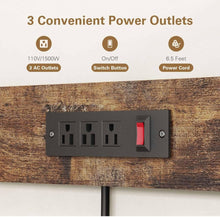 Load image into Gallery viewer, (Household) Anycoo Bakers Rack with 3 Power Outlets/4-Tier Kitchen Microwave Stand with Storage/Coffee Bar Table/Freestanding