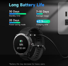 Load image into Gallery viewer, SOLD (Jewelry) TOOBUR Smart Watch for Men/Rugged Military (Answer/Make Calls)/Heart Rate/Sleep/Blood Oxygen Tracker/100 Sports/2ATM/Waterproof/Tactical Smartwatch Compatible Android iOS/2 Straps