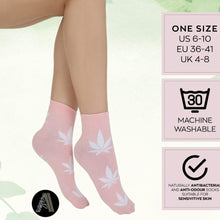 Load image into Gallery viewer, (Women) Adabella Above Ankle Premium Bamboo Socks/5 Pack/Soft/Comfortable/Thin/Seamless/Moisture Wicking/Breathable/5 Pack/Size 6-10
