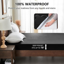 Load image into Gallery viewer, (Bedding) Inooro Full Mattress Protector Waterproof/Breathable Noiseless Bed Cover with Deep Pocket/6"-18"/Machine Washable Mattress Cover/54'' X 76''