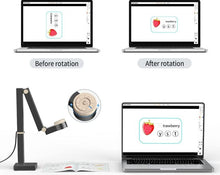 Load image into Gallery viewer, (Electronics) CZUR Fancy S Pro 12MP USB Document Camera/4K Webcam with Microphone and LED Light/Up to 60fps/Auto Focus/For Remote Teaching, Live Streaming, Web Conference/Mac and Windows
