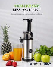Load image into Gallery viewer, (Household) GDOR Compact Juicer Machines/Cold Press Juicer for Fruits &amp; Vegetables/60NM DC Motor/Low Noise/20 Oz Juice Cup/Easy to Clean/BPA-free
