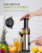 Load image into Gallery viewer, (Household) GDOR Compact Juicer Machines/Cold Press Juicer for Fruits &amp; Vegetables/60NM DC Motor/Low Noise/20 Oz Juice Cup/Easy to Clean/BPA-free

