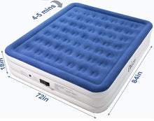 Load image into Gallery viewer, SOLD (Bedding) OhGeni Air Mattress with Built in Pump, 18 Inch Elevated/Quick Inflation/Deflation Inflatable/Blow Up Mattresses/King
