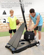 Load image into Gallery viewer, (Toys-Sports) WIN.MAX Portable Basketball Hoop Quickly Height Adjusted 4.9-10ft Outdoor/Indoor Basketball Goal System with 44 inch Backboard and Wheels
