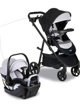 Load image into Gallery viewer, SOLD (Children) Britax Willow Brook S+ Baby Travel System/Infant Car Seat and Stroller Combo with Alpine Base/ClickTight Technology/SafeWash Insert and Cover/Glacier Onyx

