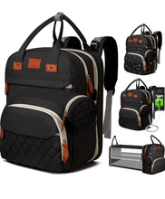 Load image into Gallery viewer, (Children) Arrozon 3 in 1 Diaper Bag Backpack/For Boys or Girls/Waterproof Travel Baby Bag with Changing Station
