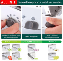 Load image into Gallery viewer, (Household) All-In-1 Mandoline Slicer Vegetable Chopper &amp; Cutter/Vegetable Slicer with Waffle Maker
