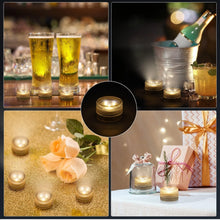 Load image into Gallery viewer, (Lawn &amp; Garden) Mini Submersible LED Tea Lights/Waterproof Flameless Warm White LED Lights/Battery Powered/20pcs Without Remote
