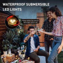 Load image into Gallery viewer, (Lawn &amp; Garden) Mini Submersible LED Tea Lights/Waterproof Flameless Warm White LED Lights/Battery Powered/20pcs Without Remote

