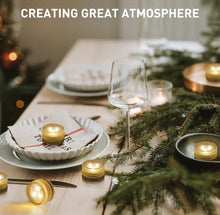 Load image into Gallery viewer, (Lawn &amp; Garden) Mini Submersible LED Tea Lights/Waterproof Flameless Warm White LED Lights/Battery Powered/20pcs Without Remote
