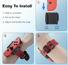 Load image into Gallery viewer, (Electronics) ZAONOOL Upgraded Wrist Bands for Just Dance 2024 2023 2022 2021 Switch and for Zumba Burn It Up/Soft Dance Straps for Switch &amp; Switch OLED Joy Con Controller/2 Pack for Adults and Kids

