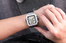Load image into Gallery viewer, (Jewelry) Baitinge Mens Luxury Tonneau Square Wrist Watch/Sapphire Crystal Japan Quartz Movement Chronograph 50M
