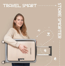 Load image into Gallery viewer, SOLD (Travel) Rollux Collapsible Suitcase with Wheels/Water and Impact Resistant/Hard Shell Carry On Luggage with Silent Double Spinner Wheels/20 Inch Carry On Luggage with TSA Lock/20 inch
