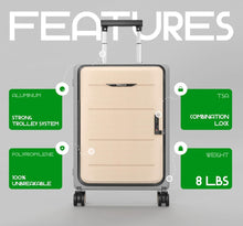 Load image into Gallery viewer, SOLD (Travel) Rollux Collapsible Suitcase with Wheels/Water and Impact Resistant/Hard Shell Carry On Luggage with Silent Double Spinner Wheels/20 Inch Carry On Luggage with TSA Lock/20 inch
