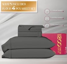Load image into Gallery viewer, (Bedding) Mayfair Linen 5-Star Hotel Quality 1200 Thread Count 100% Supima Cotton Sheets for Queen Size Bed/4 Pc/Sateen Weave with Elasticized Deep Pocket
