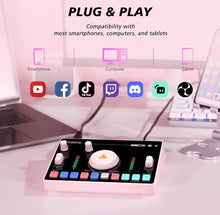 Load image into Gallery viewer, (Electronics) MAONO Streaming Audio Mixer/Audio Interface and XLR Condenser Microphone with Pro-preamp/Bluetooth/48V Phantom Power for Live Streaming, Podcast Recording/MaonoCaster AMC2A NEO
