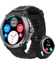 Load image into Gallery viewer, SOLD (Jewelry) TOOBUR Smart Watch for Men/Rugged Military (Answer/Make Calls)/Heart Rate/Sleep/Blood Oxygen Tracker/100 Sports/2ATM/Waterproof/Tactical Smartwatch Compatible Android iOS/2 Straps
