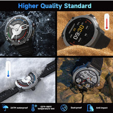 Load image into Gallery viewer, SOLD (Jewelry) TOOBUR Smart Watch for Men/Rugged Military (Answer/Make Calls)/Heart Rate/Sleep/Blood Oxygen Tracker/100 Sports/2ATM/Waterproof/Tactical Smartwatch Compatible Android iOS/2 Straps
