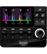 Load image into Gallery viewer, (Electronics) Hercules Stream 200 XLR/Pro Audio Mixer for Advanced Content Creators with XLR Mic Pre-Amp/LCD Screen/High Resolution Encoders/4 Action Buttons and Customizable Interface/Compatible with PC.
