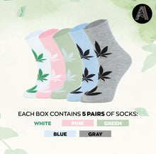 Load image into Gallery viewer, (Women) Adabella Above Ankle Premium Bamboo Socks/5 Pack/Soft/Comfortable/Thin/Seamless/Moisture Wicking/Breathable/5 Pack/Size 6-10
