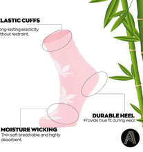 Load image into Gallery viewer, (Women) Adabella Above Ankle Premium Bamboo Socks/5 Pack/Soft/Comfortable/Thin/Seamless/Moisture Wicking/Breathable/5 Pack/Size 6-10
