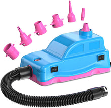 Load image into Gallery viewer, (Party Supply) 400W High-Power Electric Air Pump/Quick Fill Dual Nozzle Inflatable Bed Pumps/2.0 PSI Inflator-Deflator Blower for Balloon, Pool, Float Rafts
