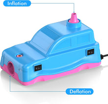 Load image into Gallery viewer, (Party Supply) 400W High-Power Electric Air Pump/Quick Fill Dual Nozzle Inflatable Bed Pumps/2.0 PSI Inflator-Deflator Blower for Balloon, Pool, Float Rafts
