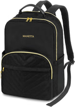 Load image into Gallery viewer, (School) MANETTA Bookbag for Women/RFID Pocket/USB Charging Port for 15.6 Inch Computer/Casual Daypack for College or Office
