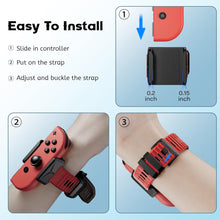 Load image into Gallery viewer, (Electronics) Upgraded Wrist Bands for Just Dance 2025 2024 2023 2022 2021 Switch and for Zumba Burn It Up/ZAONOOL Soft Dance Straps for Nintendo Switch &amp; Switch OLED Joy Con Controller/2 Pack
