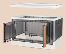 Load image into Gallery viewer, (Household) MOSFiATA Storage Bin with Lid/Folding Storage Box/Collapsible/2 Doors &amp; Wheels
