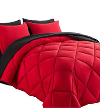 Load image into Gallery viewer, SOLD (Bedding) Cosybay Bed in a Bag King Reversible Comforter Set/7pcs/All Season Down Alternative Bedding Set/Pillow Shams, Flat Sheet, Fitted Sheet and Pillowcase
