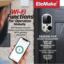 Load image into Gallery viewer, SOLD (Electronics) Smart Door Lock/5 in 1 Keyless Entry Door Lock/Wi-Fi Smart Deadbolt/Bluetooth Touchscreen Keypad (Gateway Not Included)
