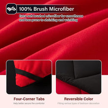 Load image into Gallery viewer, SOLD (Bedding) Cosybay Bed in a Bag King Reversible Comforter Set/7pcs/All Season Down Alternative Bedding Set/Pillow Shams, Flat Sheet, Fitted Sheet and Pillowcase
