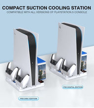 Load image into Gallery viewer, SOLD (Electronics) PS5 Stand and Cooling Station with Dual Controller &amp; Charging Station/Compatible with PS5 Controller, Compact PS5

