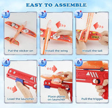 Load image into Gallery viewer, SOLD (Toys) 3 Pack Airplane Launcher/2 Flight Modes/LED Foam Glider Catapult Plane/Boys, Girls)
