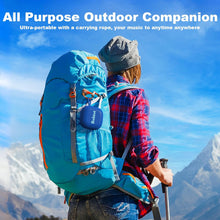 Load image into Gallery viewer, (Electronics) Bobtot Portable Wireless Bluetooth Speakers/IPX7 Waterproof/16 Hours of Playtime/10W Peak Stereo Sound/Built-in Mic/Lanyard
