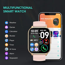 Load image into Gallery viewer, (Jewelry) SKG Smartwatch (Answer/Make Call) 1.95" Smartwatch for Android-iPhone/123+ Sports Fitness Tracker/IP68 Waterproof
